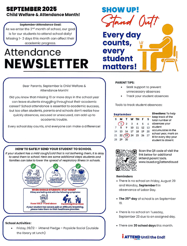 Attendance Counts flyer.