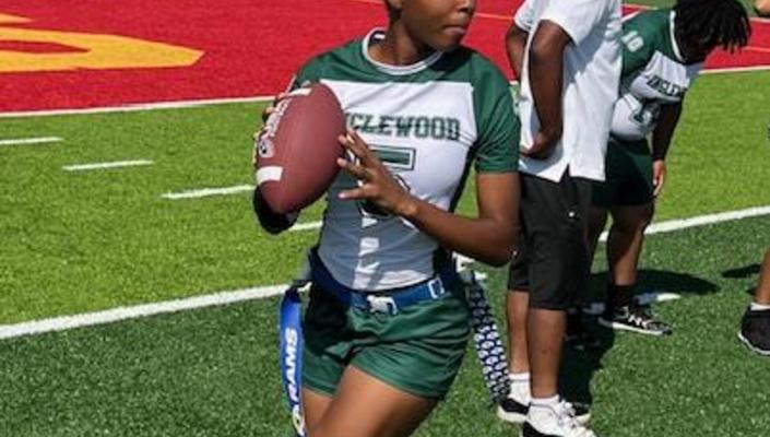 IHS Girls Flag Football Quarter back