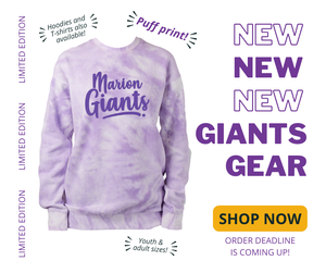 promo graphic - Kendall Elementary Giants gear winter 2025