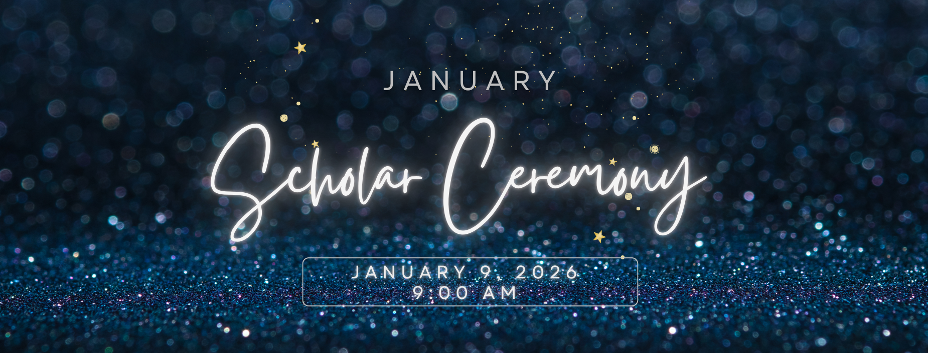 January scholar ceremony on January 9, 2026.