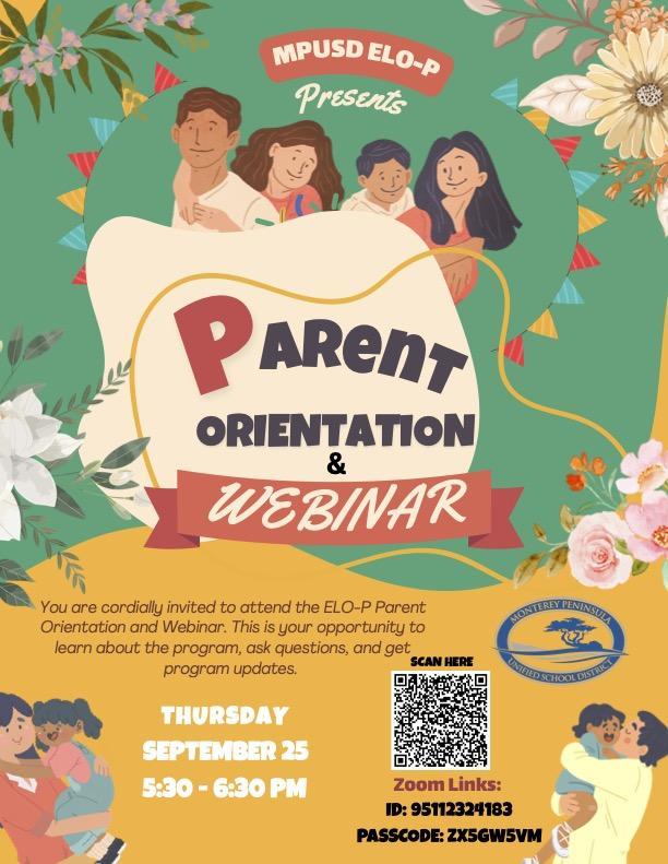 English Parent Orientation Webinar