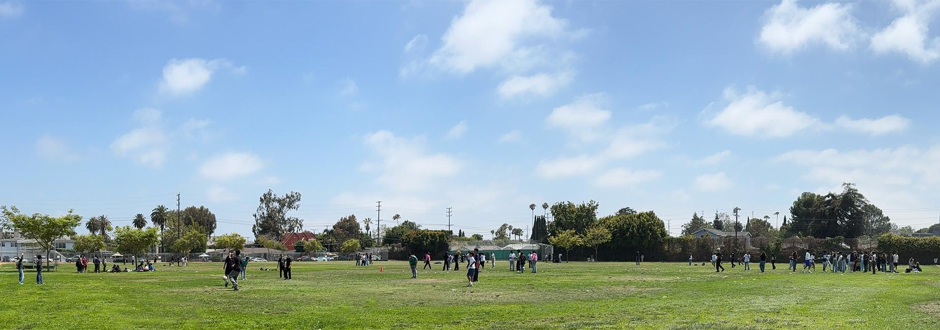 Eighth Grade Picnic on the P.E. field