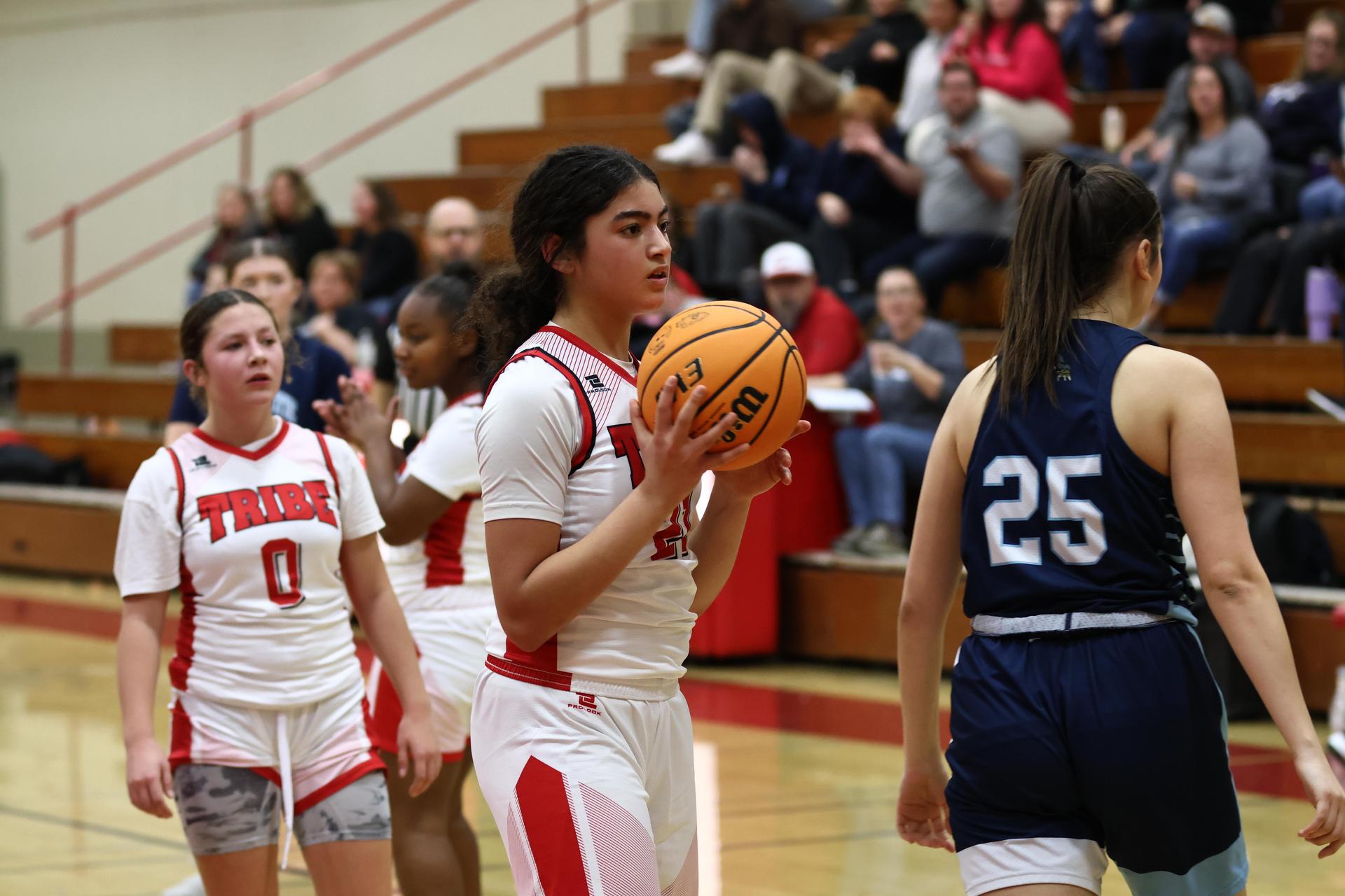 varsity girls playing against yosemite