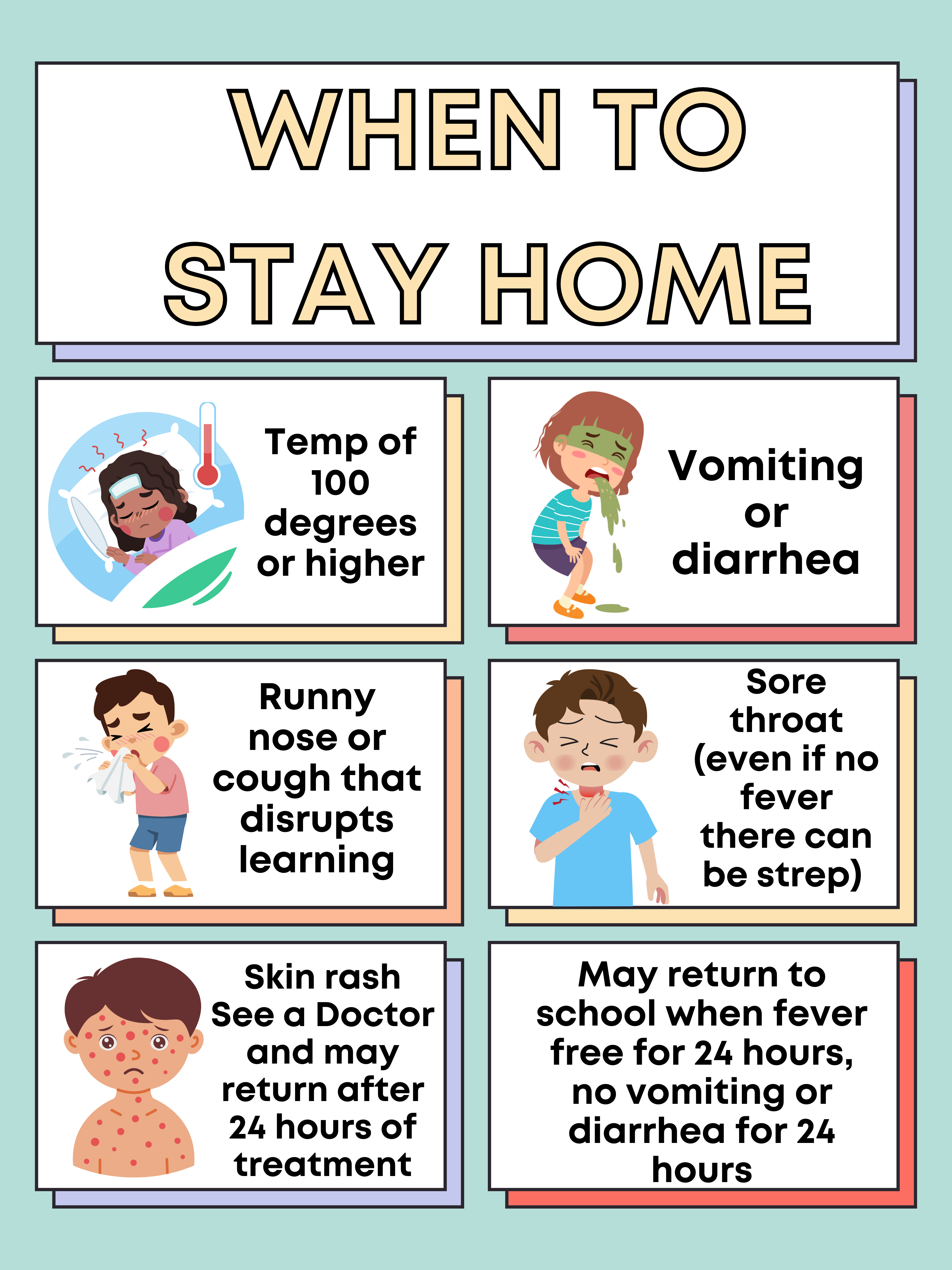 When to stay home