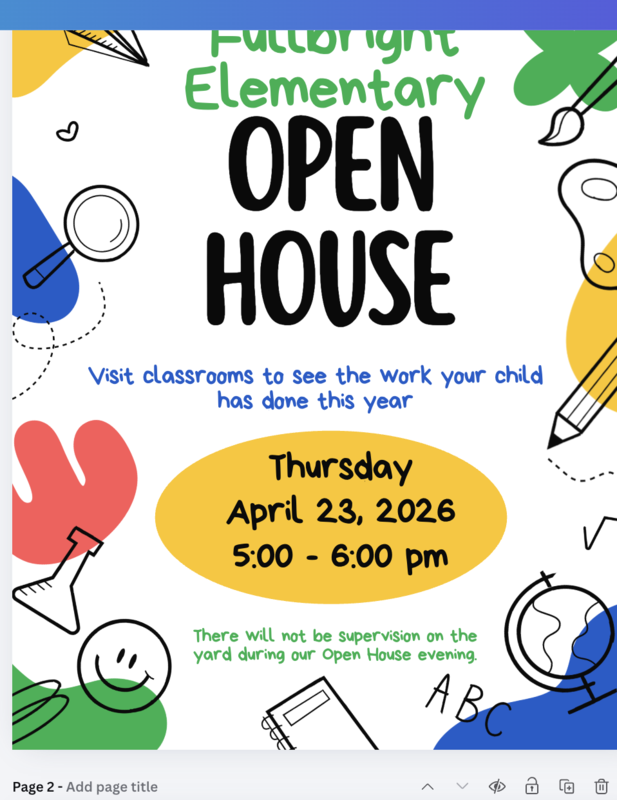 Open House/Casa Abierta Thursday, April 23, jueves 23 de abril Featured Photo