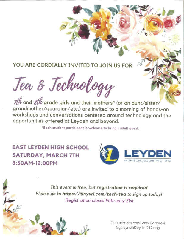 Leyden Tea and Technology Workshop - Girls - 2020
