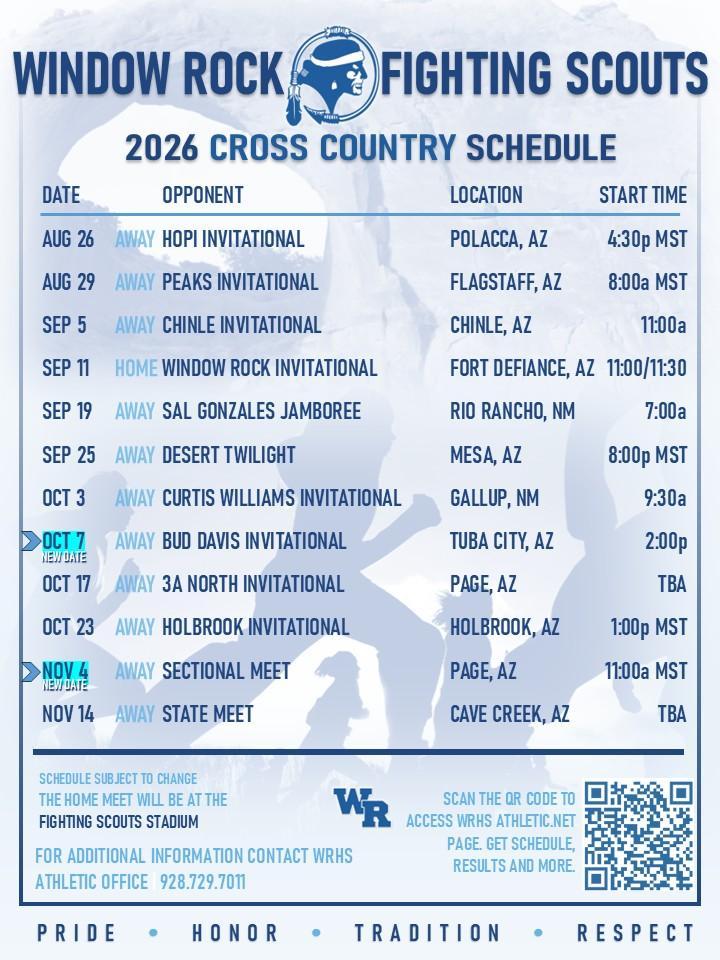 HS XC Schedule