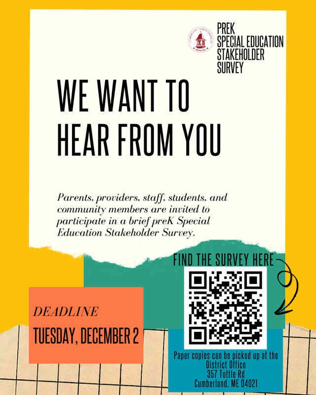 special education stakeholder survey flyer