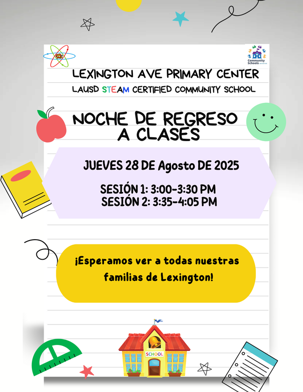 Back to school flyer