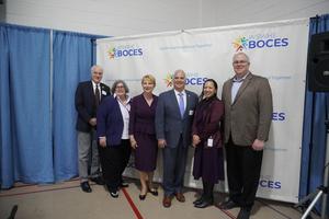 six educators and legistlators posing for photo at 2026 legislative breakfast