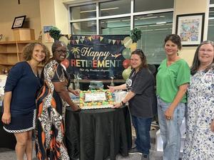 Today we recognized our retirees at our last faculty meeting for the school year.