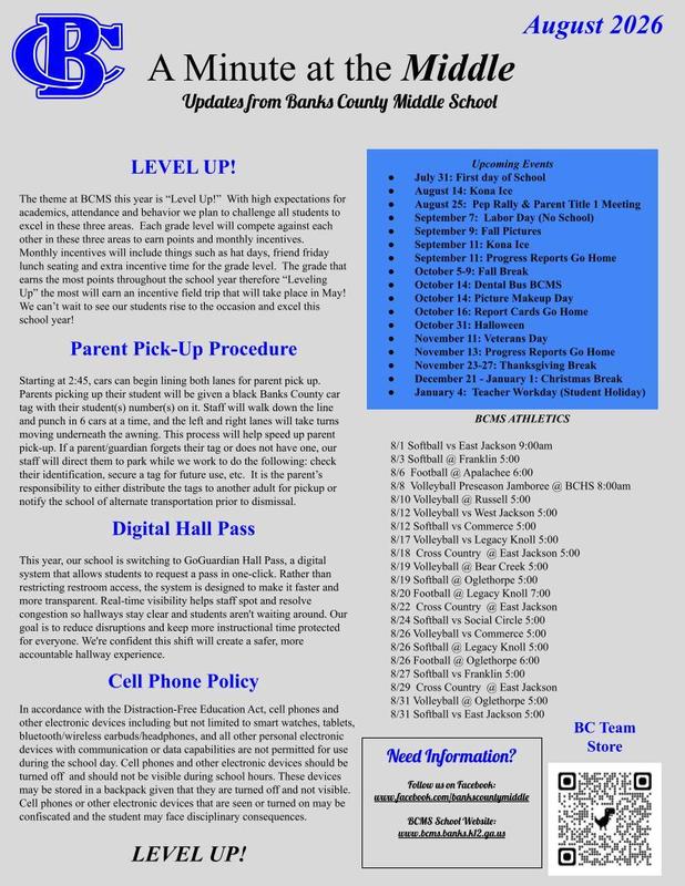 BCMS Newsletter