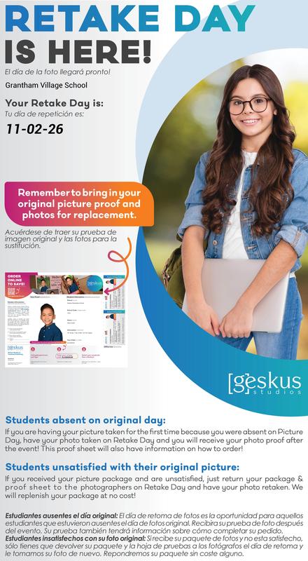 Picture Retake Ordering Information