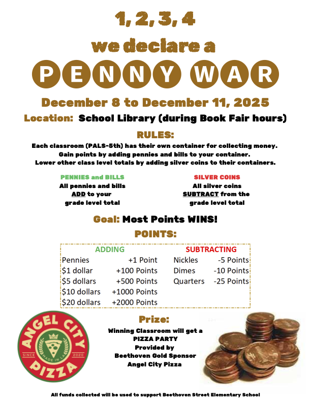 PENNY WAR Fundraiser