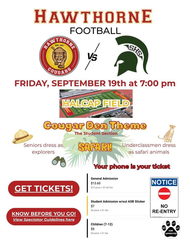 🏈 Hawthorne Cougars vs. South High – Game Day! 🏈