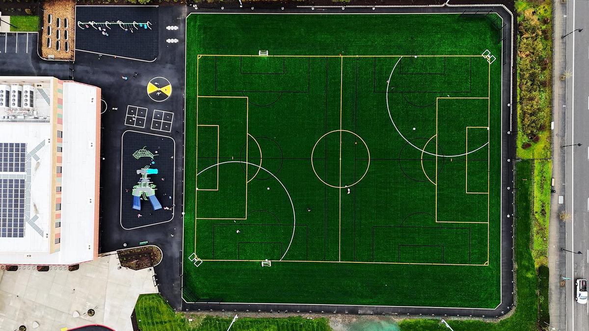 Cornelius ES turf field aerial