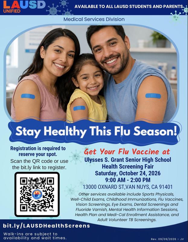 Stay Healthy This Flu Season! / ¿Manténgase saludable durante esta temporada de gripe!