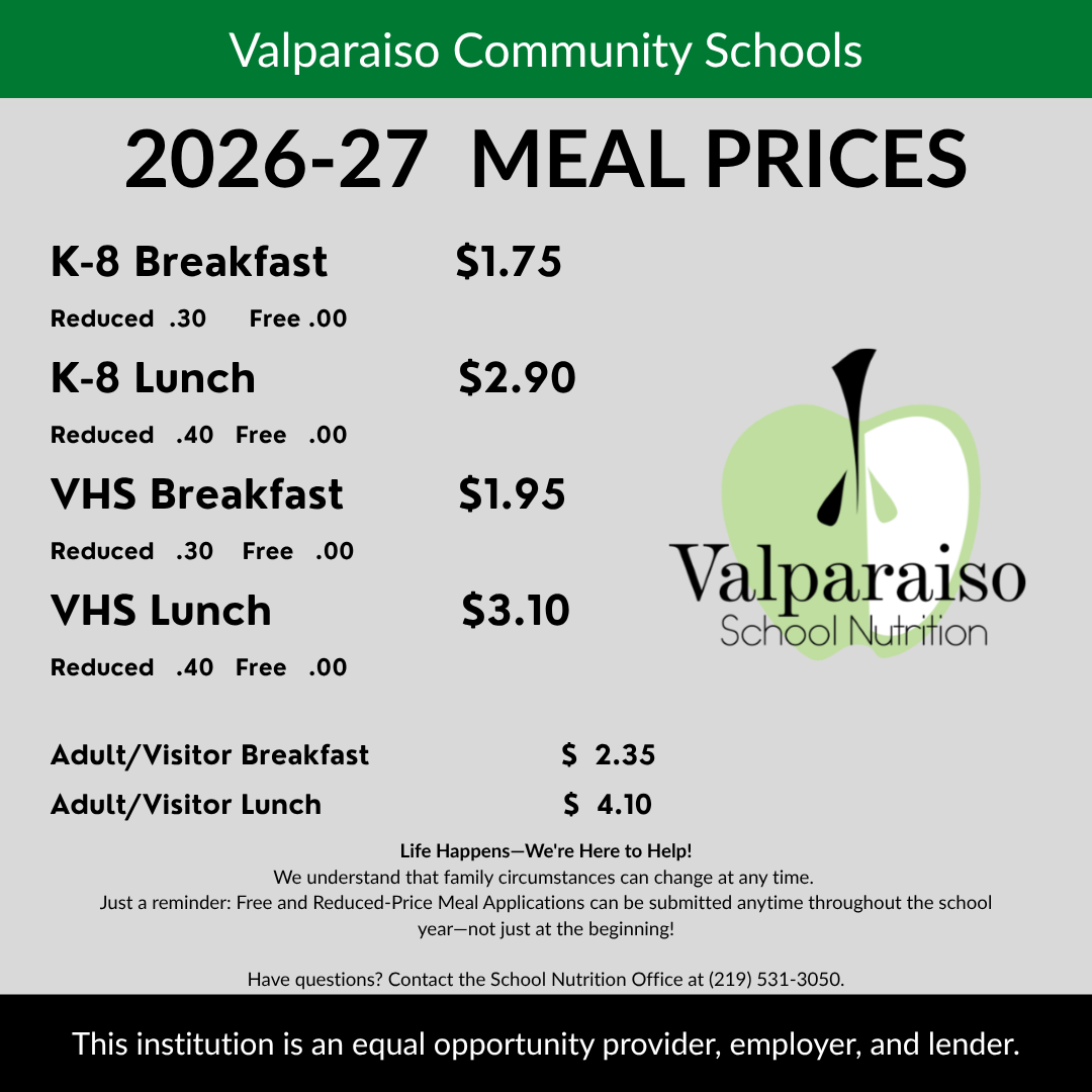 2026-27 Meal Prices