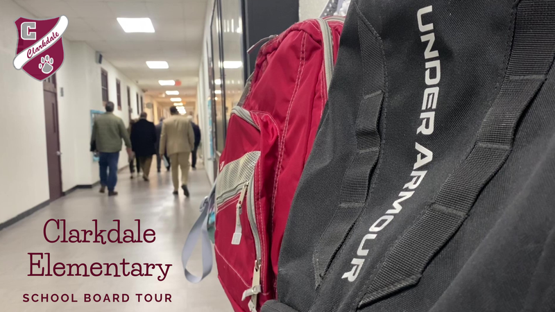 Clarkdale Elementary School Board Tour Opening Graphic