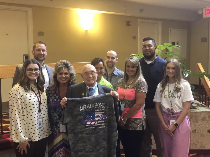 RISD staff shares lunch with Medal of Honor Recipient Featured Photo