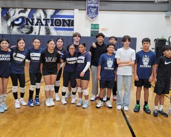 teacher vs student volleyball game
