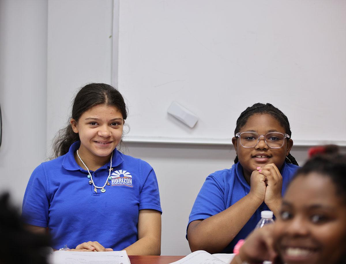 HSA Cincinnati students working with robots