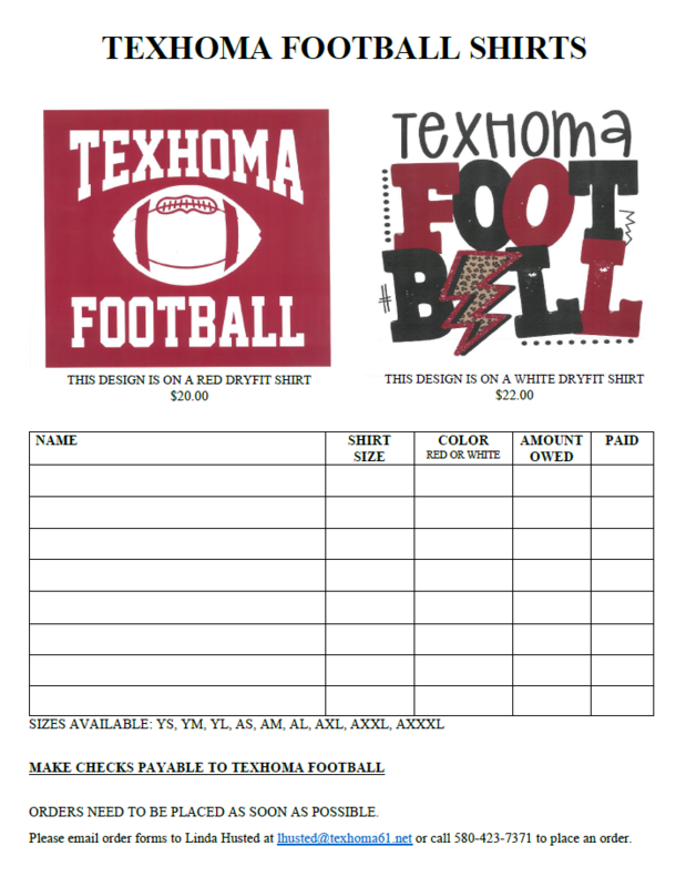 Football Shirt Orders are Available Now! Featured Photo