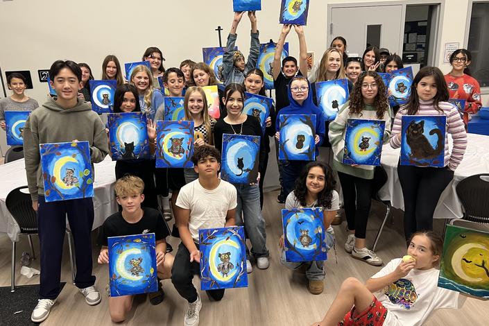 KISP Middle School Paint Night