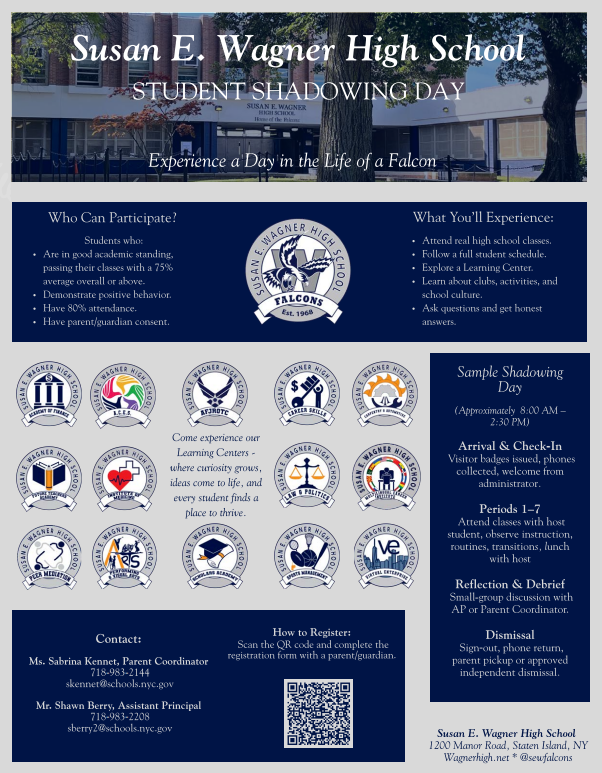Susan Wagner Shadowing Day Information Sheet