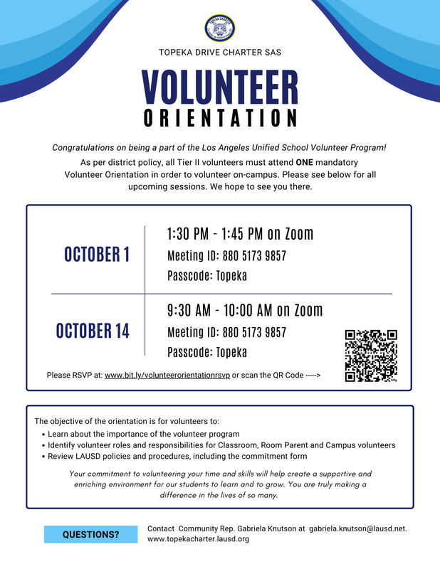 volunteer orientation flyer
