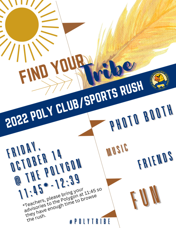 Find Your Tribe - Poly's Club & Sports Rush is Coming Friday, 10/14! Featured Photo