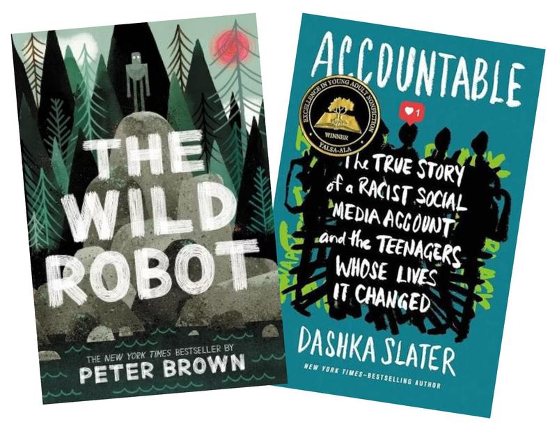 The Wild Robot and Accountable book covers