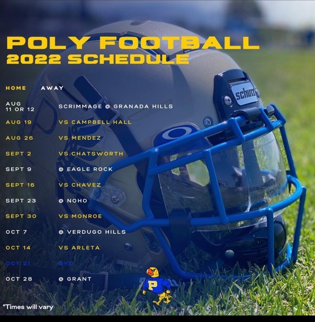 2022 23 Schedule Football John H Francis Polytechnic Senior High 