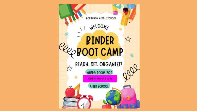 Binder Bootcamp Thursday, 3/26 after school Featured Photo