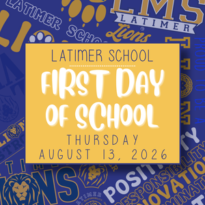 First day of school, August 13, 2026