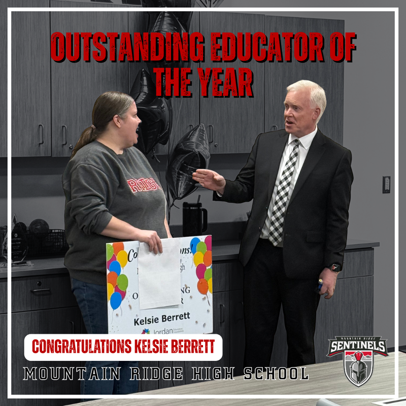 Kelsie Berrett is selected as MRHS Outstanding Educator of the Year