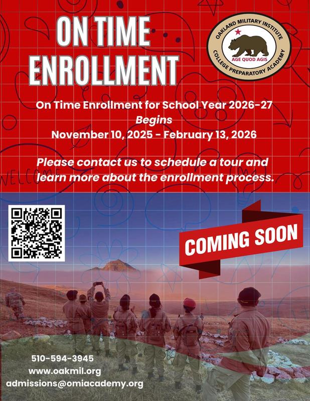 On Time Enrollment/Inscripción Puntual