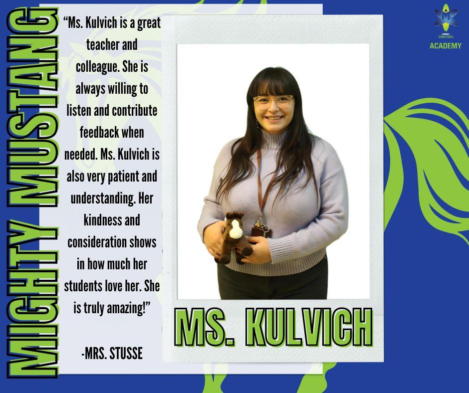 Mighty Mustangs of the Week!