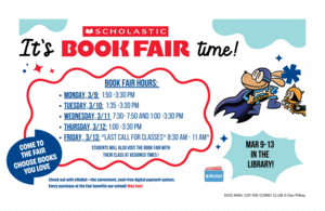 Book Fair Flyer - March 9-13 at Reseda