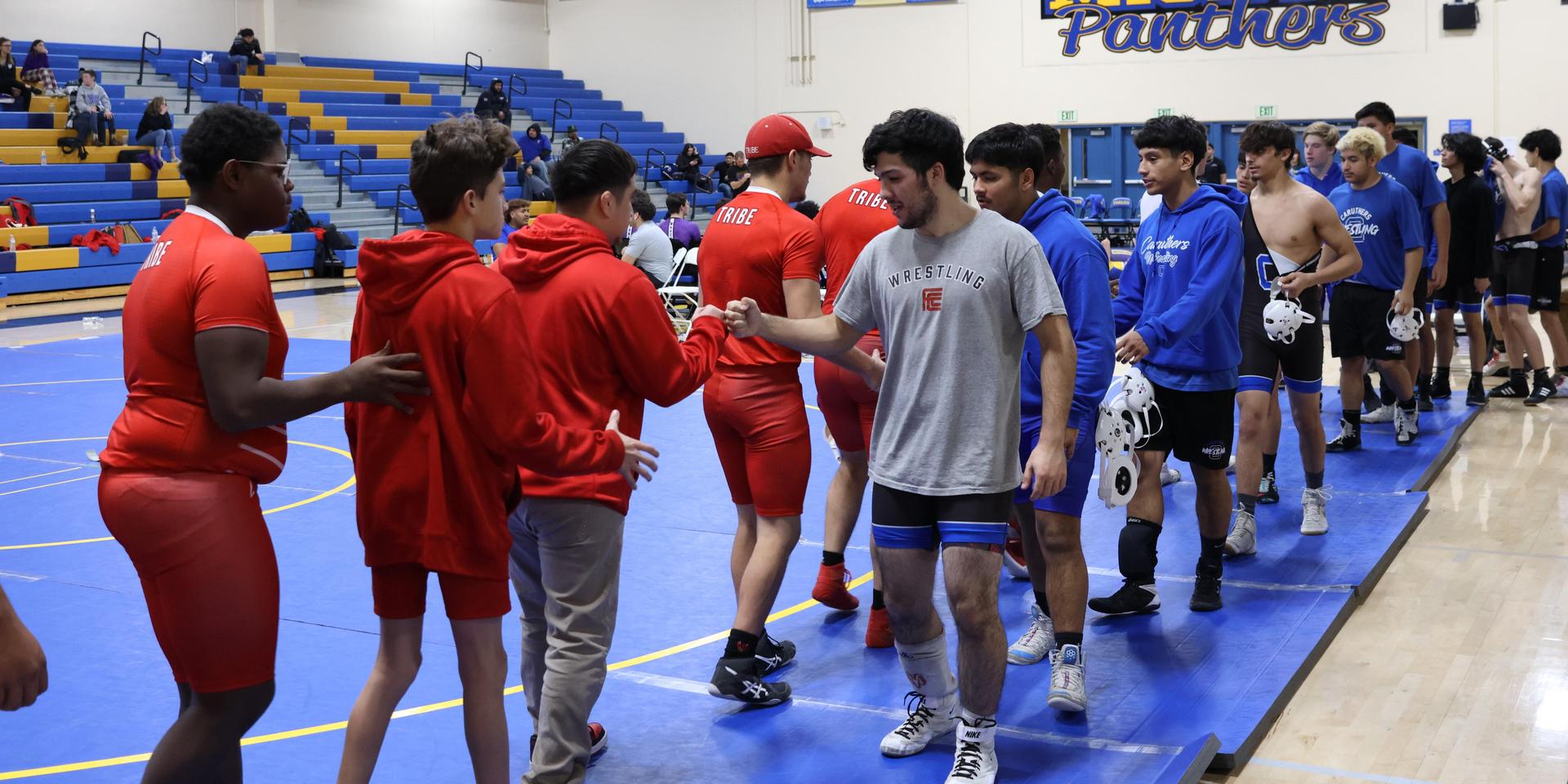 wrestlers in action at parlier