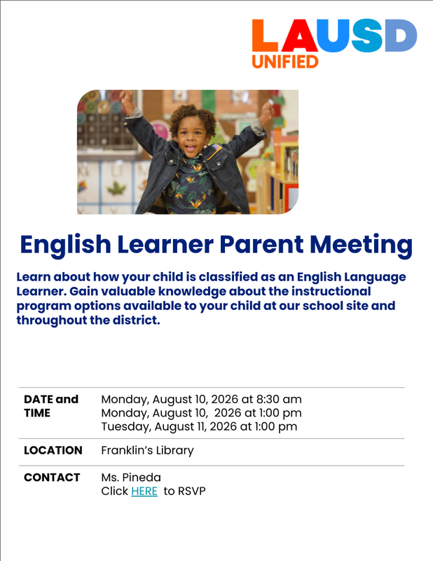 English Learner Parent Workshops