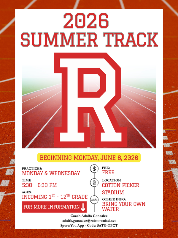Robstown Summer Track Program Kicks Off June 8 Featured Photo