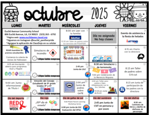 Actividades de octubre