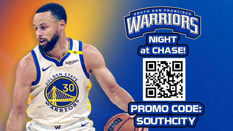 Golden State Warriors in celebrating South San Francisco School Night!
