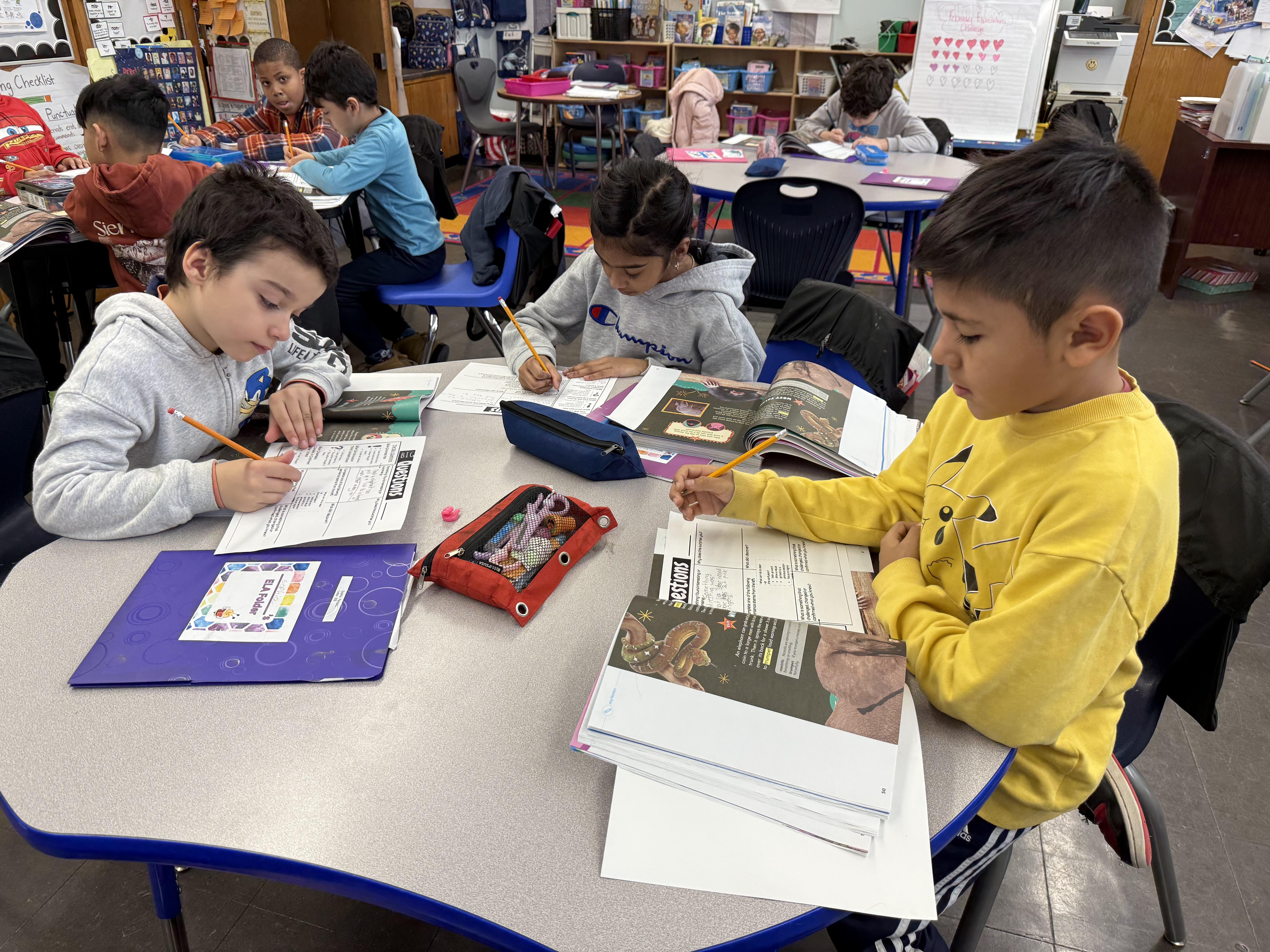 Students working in group