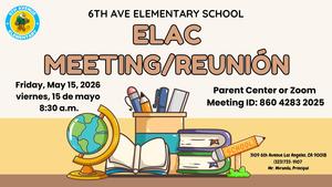 ELAC Meeting
