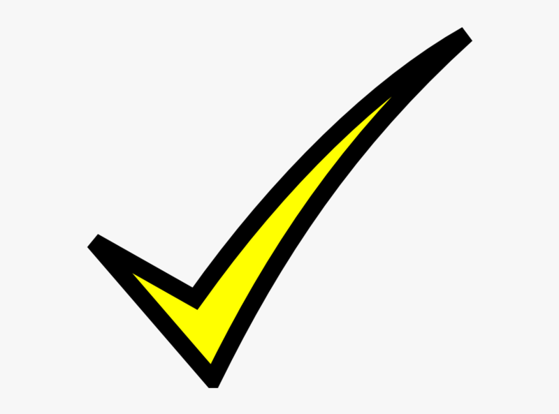 yellow check mark