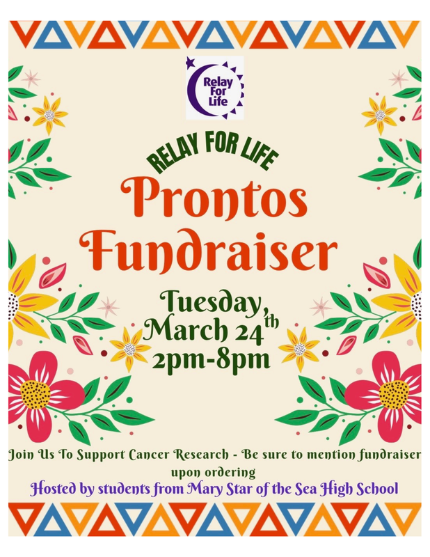 MSHS Relay for Life Fundraiser – Tuesday, March 24