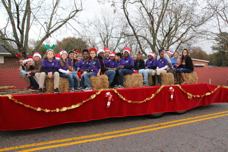 B-L Elementary School Staff Serves as Grand Marshal of Christmas Parade