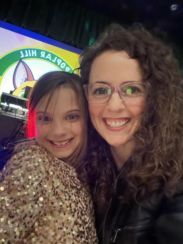 Photo at a school dance.